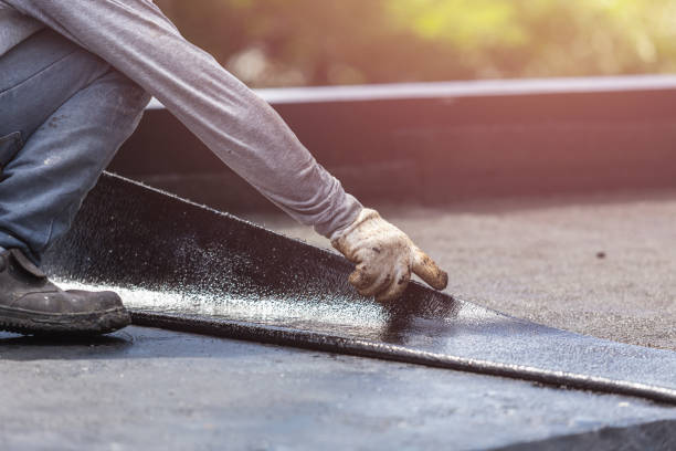 Professional Basement Waterproofing technician working in Lumberville, PA